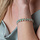 Copperwire Bracelet with Amazonite Gemstone Beads Inspi663