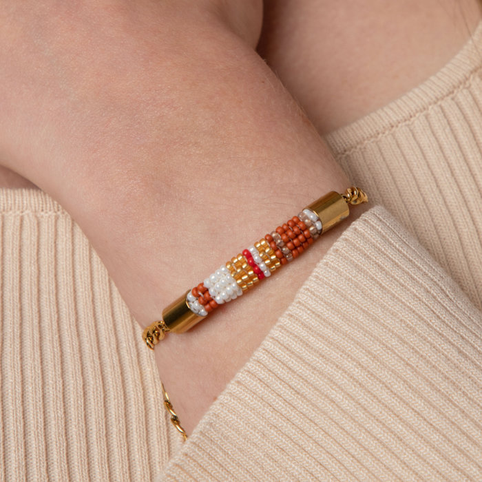 6 pieces Stainless Steel Endcap Gold Plated 11x7mm fits 6mm Cord - A07