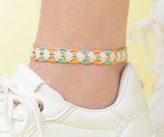 Macrame Patroon voor Enkelbandje of Armbandje