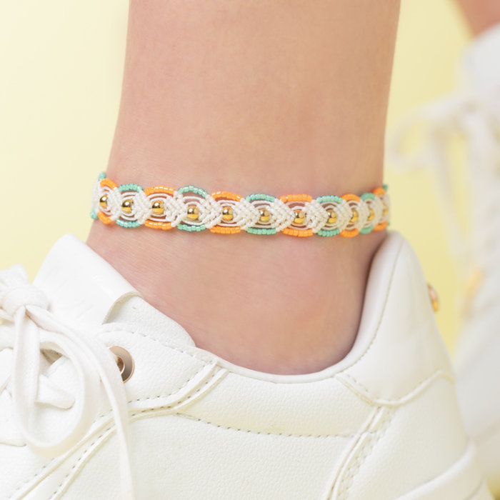 Macrame Patroon voor Enkelbandje of Armbandje Inspi463