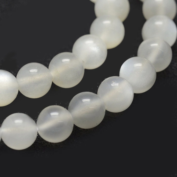 Natural Maansteen Edelsteen Kralen 6mm, streng 60 stuks