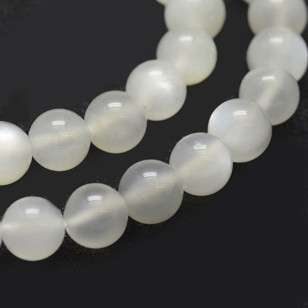 Natural Maansteen Edelsteen Kralen 6mm, streng 60 stuks