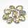 Glass Connector Oval 8x6x4mm Champagne