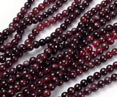 Natural Granaat Edelsteen Kralen 3~4mm, streng 100 stuks