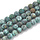 Natural Frosted African Turquoise Gemstone Beads 10mm, strand 35 pieces