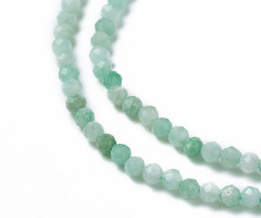 Natural Amazonite Gemstone Faceted Beads 4mm, strand 90 pieces