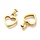 Stainless Steel Charm Hart Golden 16x15mm