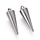 Stainless Steel Bedel Pendel Spike Silver 18x5mm