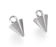 Stainless Steel Bedel Pendel Spike Silver 8.5x6mm