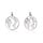 Stainless Steel Charm World Map Silver 20x17.5mm