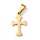 Stainless Steel Charm Cross Golden 19x12mm