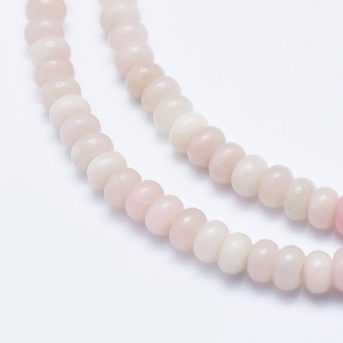 Natural Pink Opal Gemstone Beads 4~4.5x2~3mm, strand 145 pieces