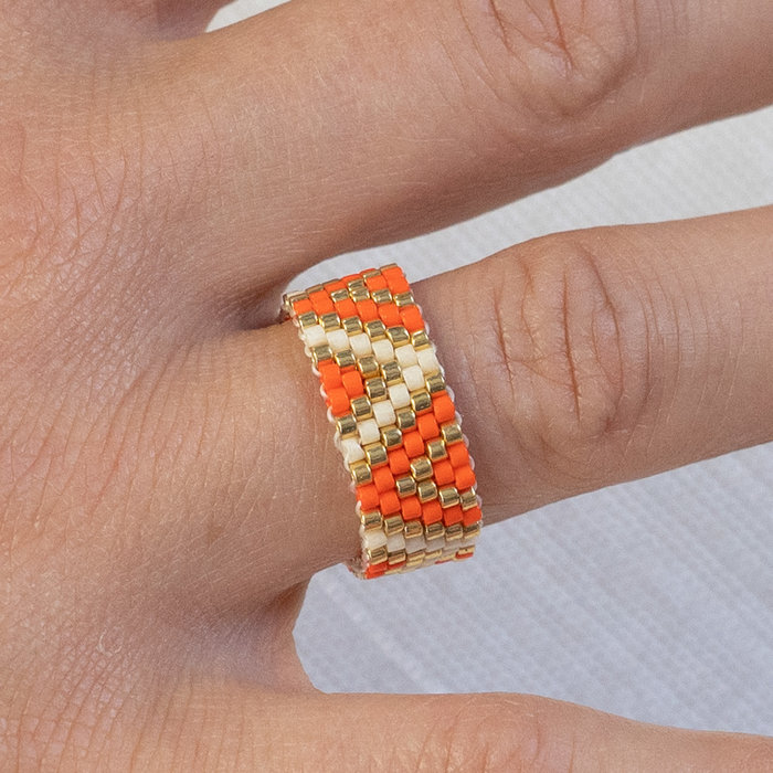 Making a ring with Miyuki Beads (peyote stitch) Inspi 476
