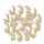 Initial Charm with Cubic Zirconia 10x8.5mm Letter J