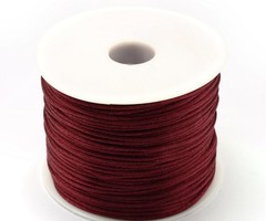 5 meter Satincord 1mm Red Brown