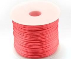 5 meter Satijnkoord 1mm Flamingo Roze