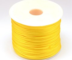 5 meter Satincord 1mm Golden Yellow