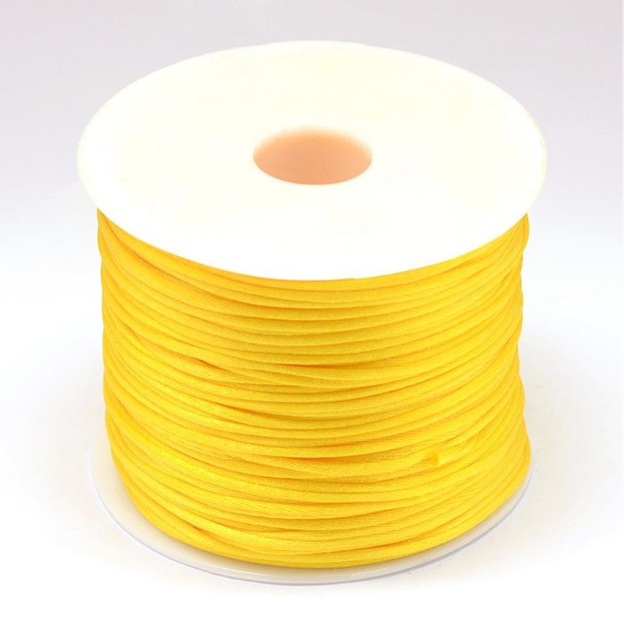Satincord 1mm Golden Yellow, 5 meter