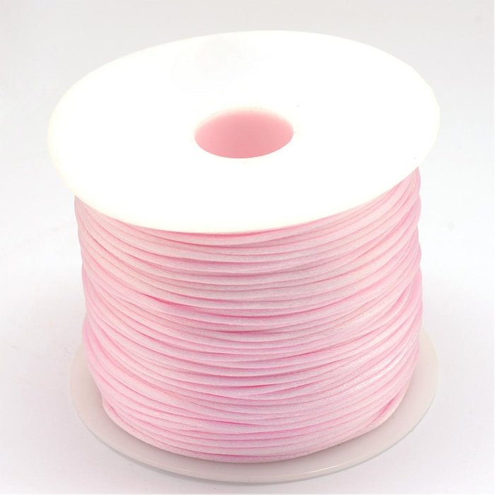 Satincord 1mm Light Pink, 5 meter