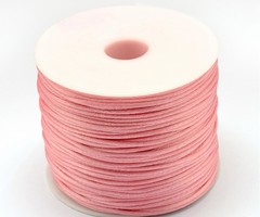 5 meter Satijnkoord 1mm Roze