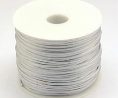 5 meter Satijnkoord 1mm Grijs