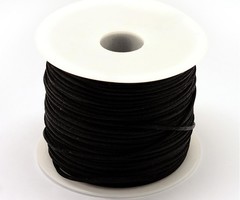 5 meter Satijnkoord 1mm Zwart