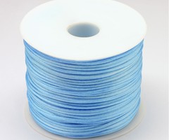 5 meter Satijnkoord 1mm Hemels Blauw