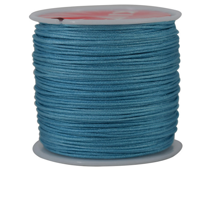 5 meter Macramedraad 0.8mm Staal Blauw