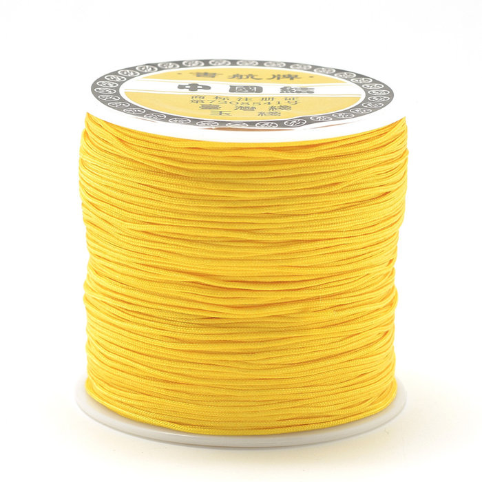 5 meter Macramedraad 0.8mm Geel