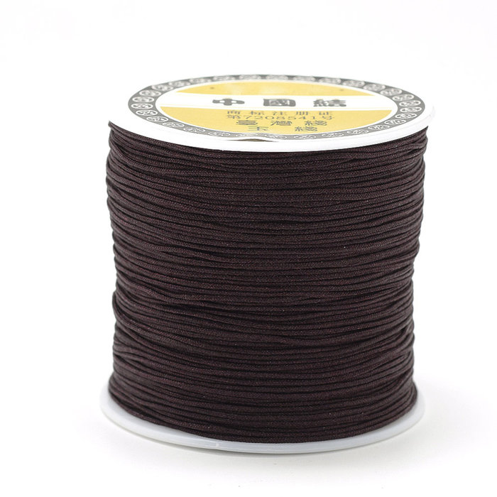 5 meter Macrame Cord 0.8mm Dark Brown