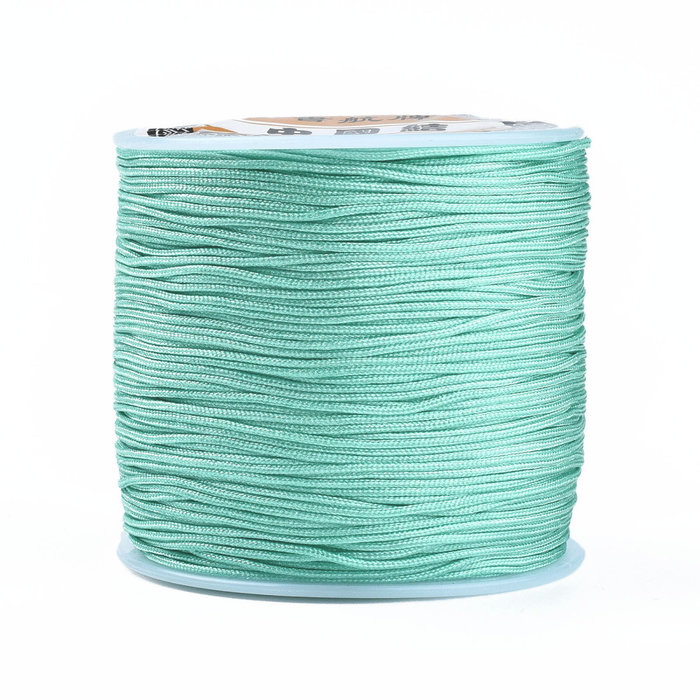5 meter Macrame Cord 0.8mm Mint Green