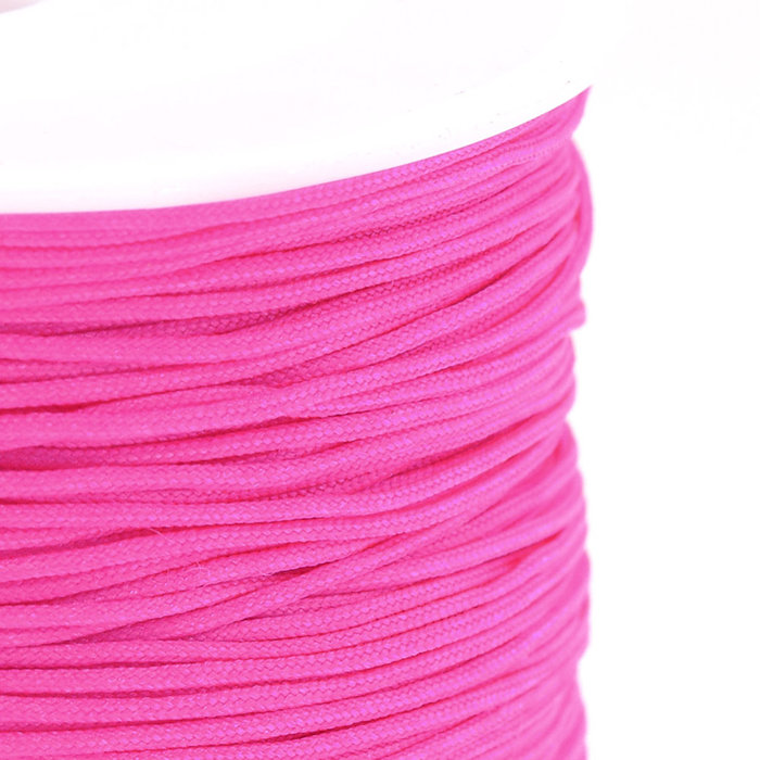 5 meter Macramedraad 0.8mm Neon Roze