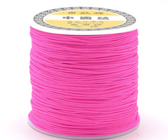 5 meter Macramedraad 0.8mm Neon Roze