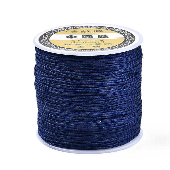 5 meter Macramedraad 0.8mm Donker Blauw