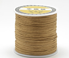 5 meter Macramedraad 0.8mm Camel Bruin