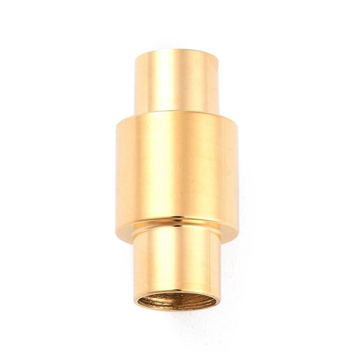 Stainless Steel Magneetsluiting voor 6mm Koord Gold Plated 20x10mm