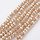 Faceted Beads Light Salmon Shine 8x6mm, 65 pieces