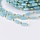Beaded Chain with Glassbeads Light Blue 4.5x3x3mm, 1 meter