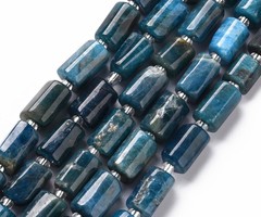 Natural Apatite Gemstone Faceted Beads 8~11x6~8x5~7mm, strand 12 pieces