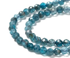 Natural Apatite Gemstone Faceted Beads 2mm, strand 160 pieces