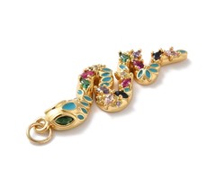 Luxurious Charm with Zirconia Snake 38.5x12mm
