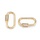 Luxurious Brass Carabiner Screw Lock Charm with Zirconia 29.5x15mm
