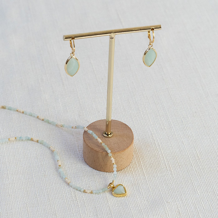 Jewellery set with Amazonite 484