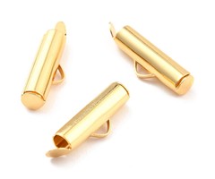 8 stuks Stainless Steel Eindkapje voor Weefarmbandjes 19x6mm