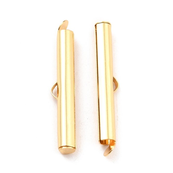 Stainless Steel End Cap for Loombracelets  30x5mm,  8 pieces