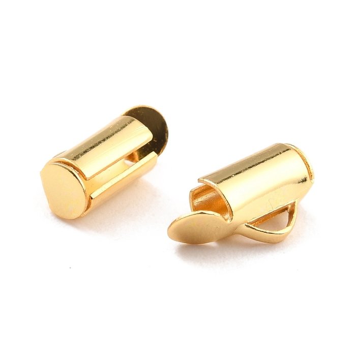 Stainless Steel End Cap for Loombracelets  10.5x5.5mm,  8 pieces