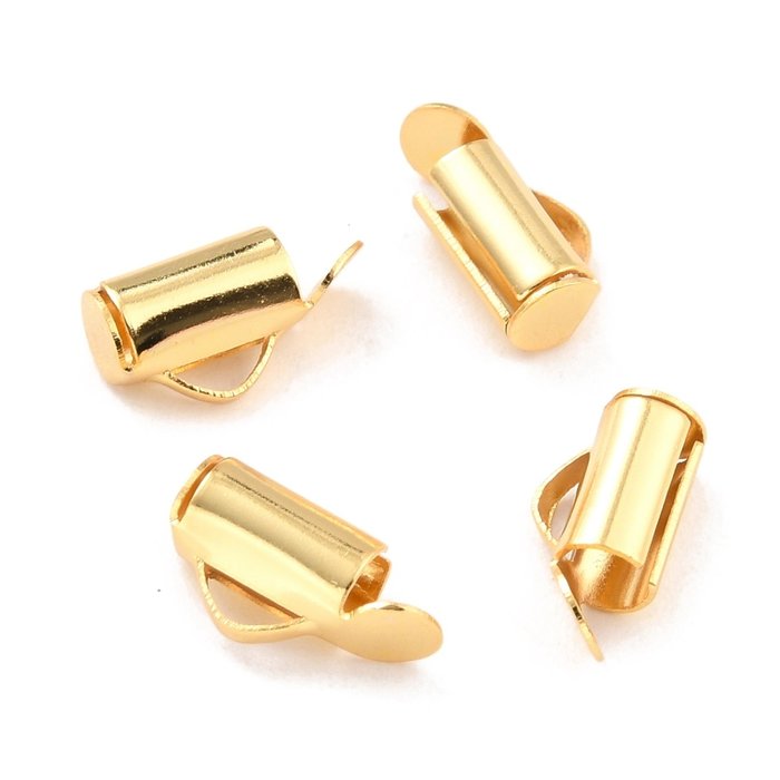 Stainless Steel End Cap for Loombracelets  10.5x5.5mm,  8 pieces