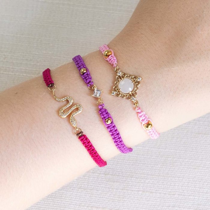 5 meter Macrame Cord 0.8mm Fuchsia Pink