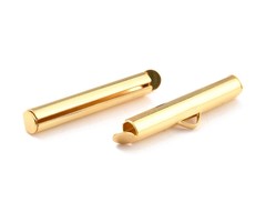 8 stuks Stainless Steel Eindkapje voor Weefarmbandjes 25x6mm