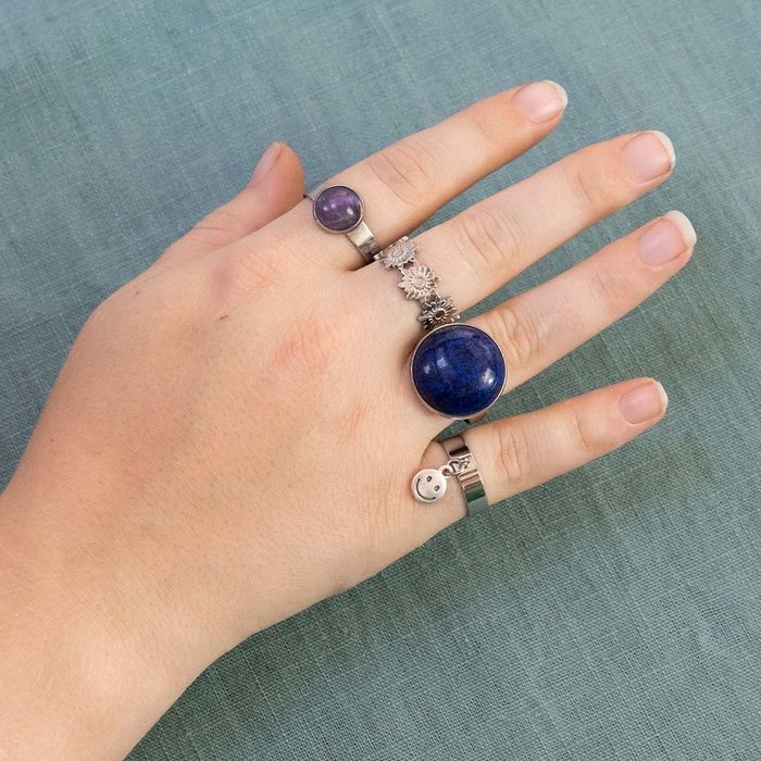 Natural Amethyst Gemstone Cabochon 10mm